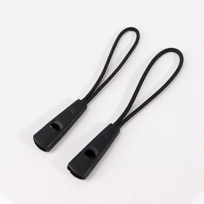 Whistle Zipper Pullers 5pcs Jacket Climb Bag Zipper Accessories