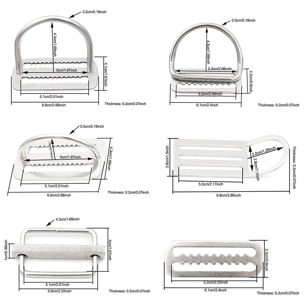 1PC Diving Weight Belt Slide Stopper Keeper Scuba Diving Part 2inch Webbing Harness Belt Retainer Stopper Freediving BCD Parts