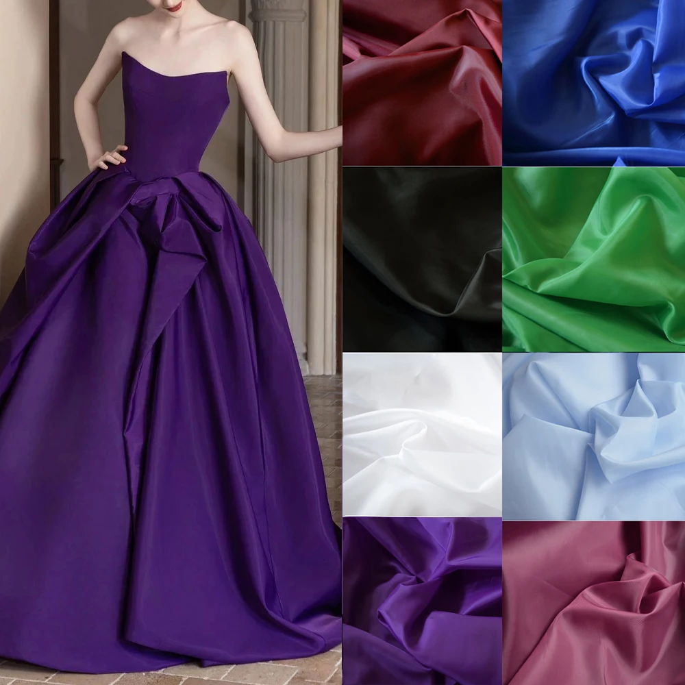 Polyester thin Memory Taffeta Fabric Umbrella Cloth Handmade Fabric Clothing bag inside cloth Wedding dress fabric