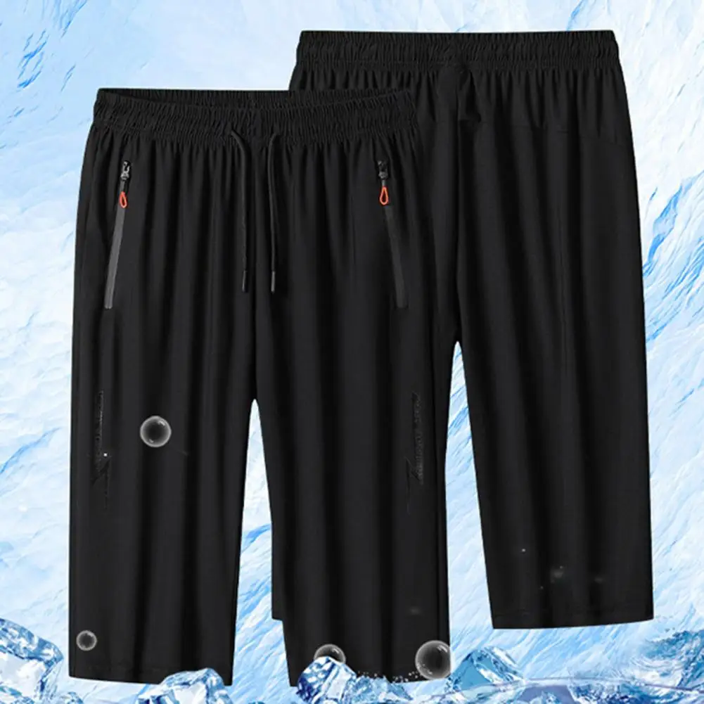 

Men's Sports Casual Shorts 2023 Spring and Summer New Ice Silk Quick Dry Loose Basketball Pants Personality Fashion Beach Pants