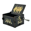 Creative Wooden Hand cranked Music Box Black Series Music Octave Box Movement Wooden Octave Box Music Box 4