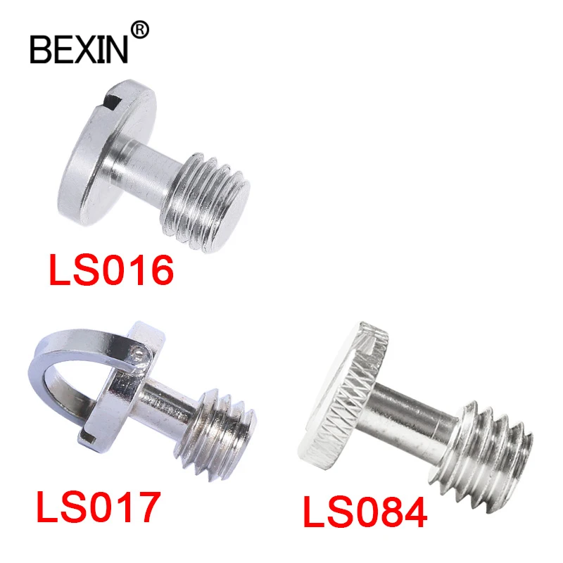 Set 8 Viti Da Fotocamera 1/4 Di Pollice In Acciaio Inox, Con Maniglia A D-ring E Filettatura Precisa, Per Treppiedi E Accessori