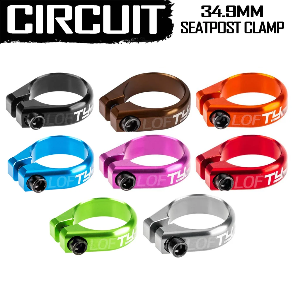 Bike SeatPost Clamp 34.9 mm aluminum alloy for MTB dropper DH Mountain Bicycle BMX bike seatpost clamp