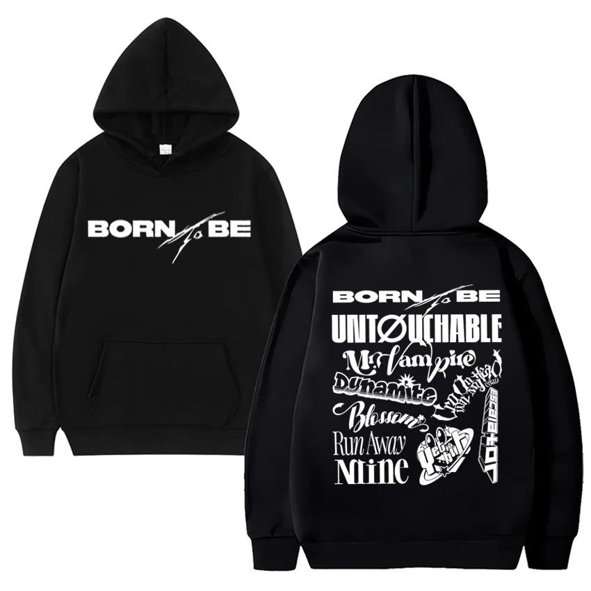 

Kpop ITZY Born To Be 2nd World Tour black Hoodie 2024 Men Women Fashion New Sweatshirt Unisex Y2k Casual Loose Classic pullover