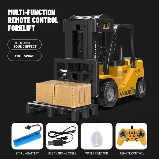 Trucks Forklift 2.4G Children Toys Remote Control Cars Toys for Boys Cranes Liftable Stunt Car Electric Vehicle for Kids Gift