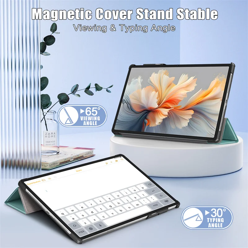 Premium Flip Stand Case for 12.7-inch Tablets - Sleek Protective Cover and Stand
