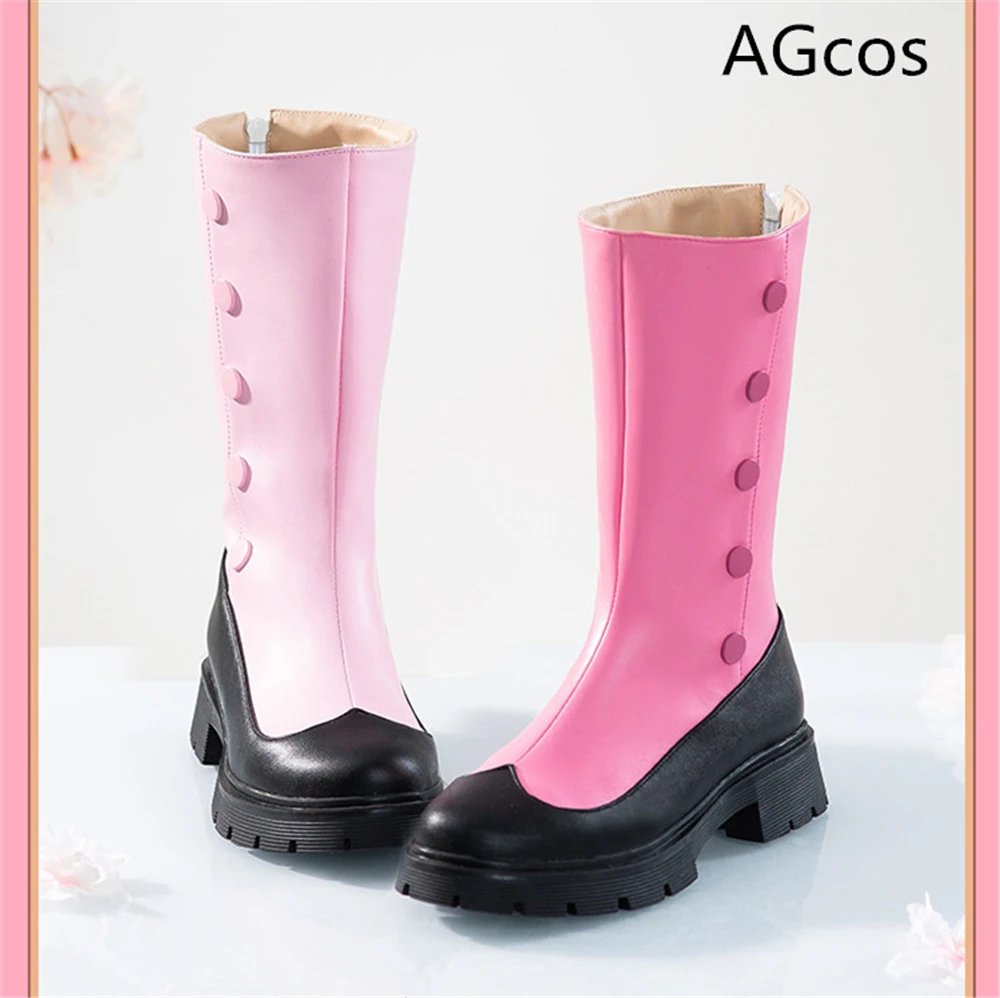 agcos-black-cat-kinomoto-sakura-card-captor-cosplay-shoes-woman-winter-lovely-pink-boots