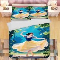 Housse de couette Princesse, taie d'oreiller mignonne, ensemble de literie, décoration de chambre pour adulte et fille, cadeau, taille simple, double, grande taille 3