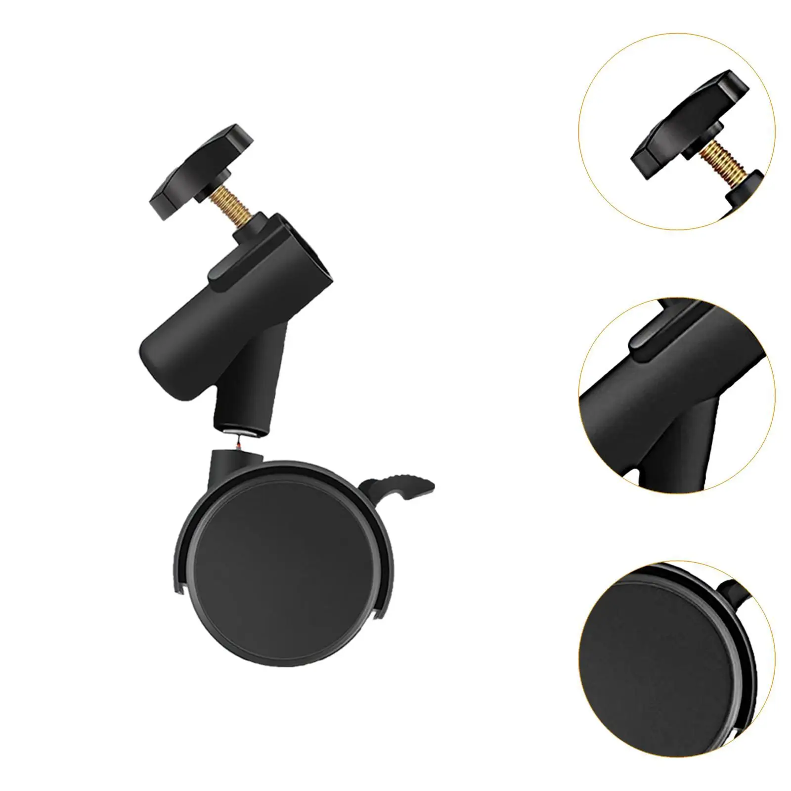 3Pcs Light Stand Wheels Recording Nylon Live Streamings Swivel Caster Wheel