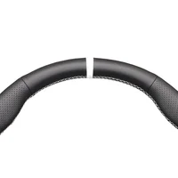 Black Faux Leather Car Steering Wheel Cover for Toyota Aygo 2 2014-2021 Peugeot 108 Citreon C1 2014-2024 6