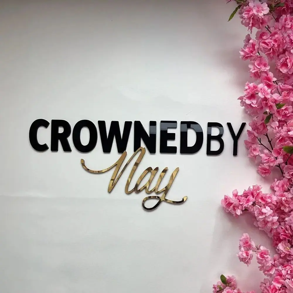 Custom Large Business Logo Sign Personalized Wall Mounted 3D Laser Cut Color Acrylic Wall Sign BeautySalon/Clinic Trademark