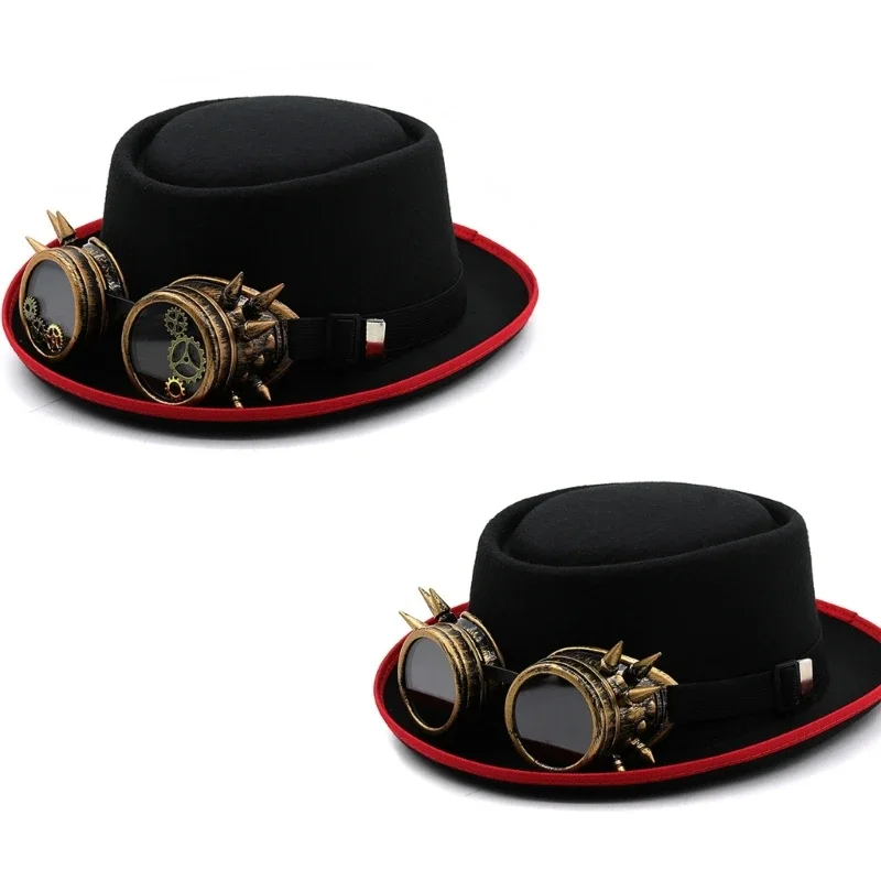 

Felt Top Hat Victorian Hat Men Women Unisex Magician Hat Costume Hat