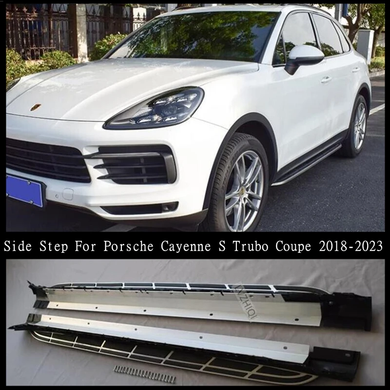 

Боковая педаль для подножки Porsche Cayenne S Trubo Coupe 2018 2019 2020 2021 2022, высококачественные бары Nerf