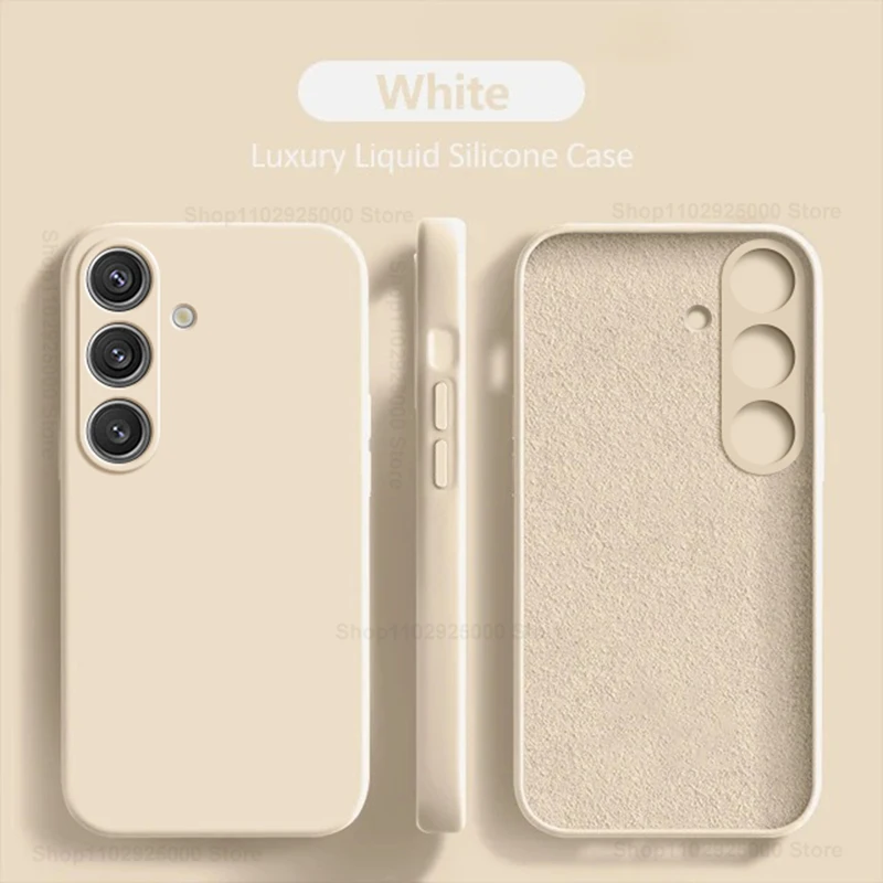 S24 S23 S22 Plus Ultra Case Original Liquid Silicone Phone Cases For Samsung Galaxy S24 S23 S22 Plus Ultra S24Ultra Soft Cover