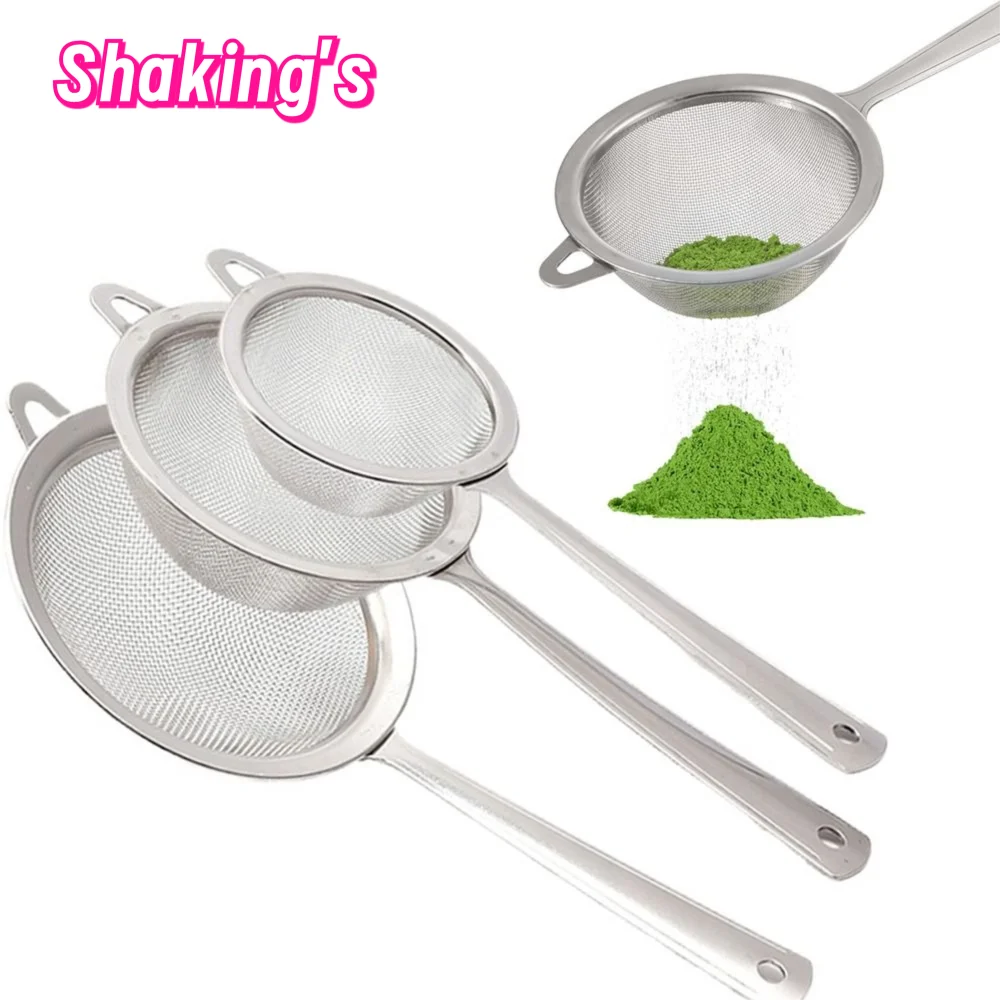 Stainless Steel Matcha Sifter Fine Mesh Strainer for Tea and Kitchen