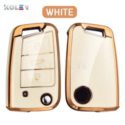Fashion TPU Car Flip Key Case Cover Shell (Grey)