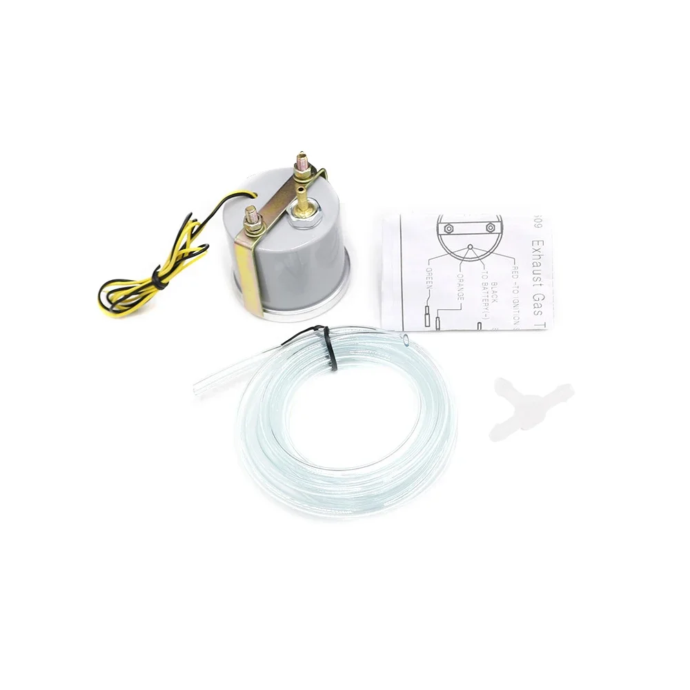 2"52mm 12V Racing Car Auto Turbo Boost Gauge -30In.hg~35PSI Smoke Lens Turbo Kit White LED Display Pressure Meter