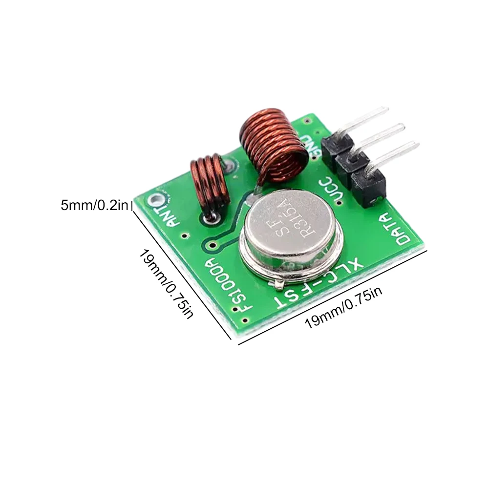 315/433 Mhz RF Transmitter Receiver Module 3.5-12V/DC5V Wireless RF Transmitter Receiver Remote Control Module for Arduino DIY