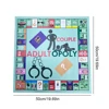 Adultopoly Board Game Couple Board Game Interactive Relationship Card Game Portable Couple Game for Boyfriend Girlfriend 6