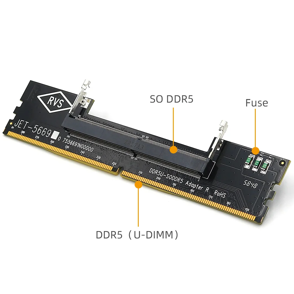 Portátil Profissional Ddr5 So-dimm para Desktop Dimm Adaptador de Conector de Memória Desktop Placa de Memória Usb Conversor Adaptador 2023 Novo - Imagem 3