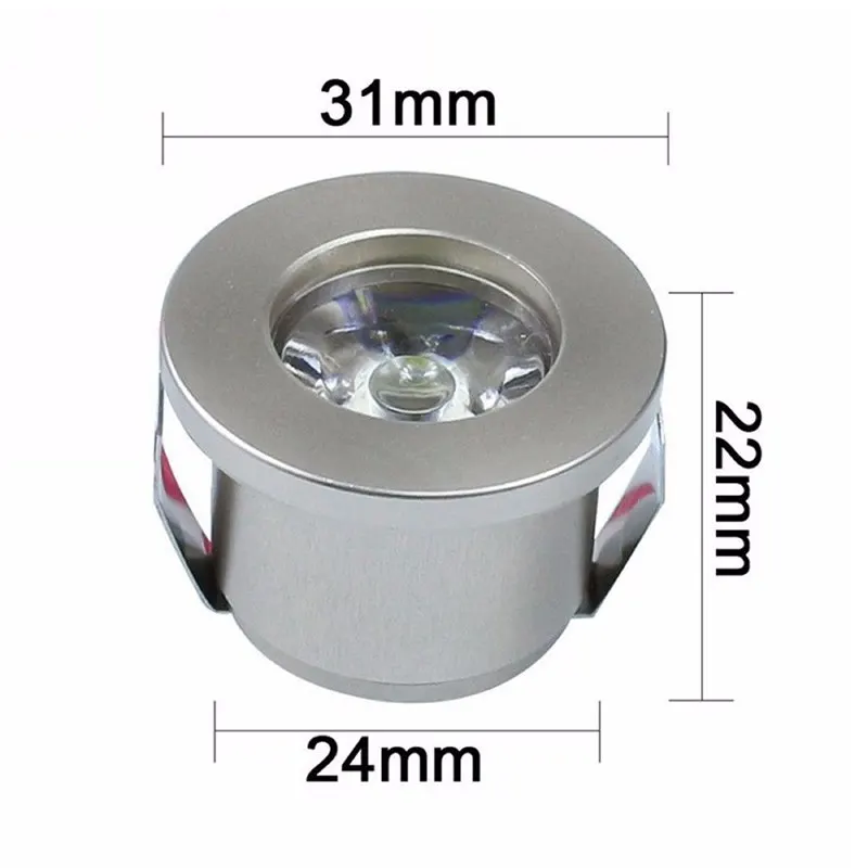 1W /3W LED White/Warm White AC 85-265V Mini Surface Mounted Downlight Jewelry Cabinet Spotlight Lamp led spotlight