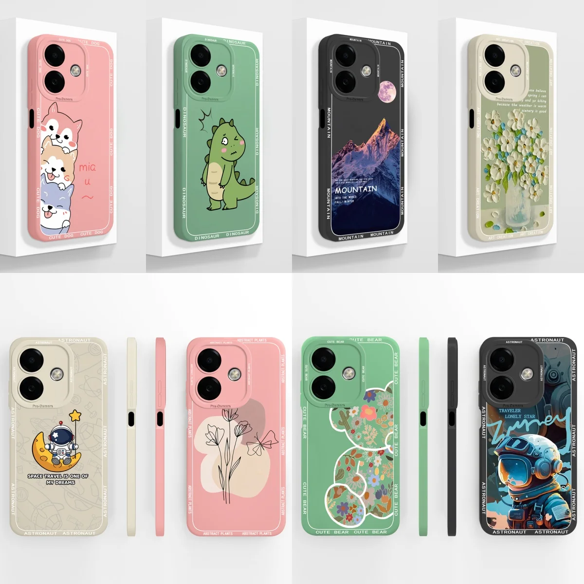 Artistic Silicone Bumper Case with Camera Protection