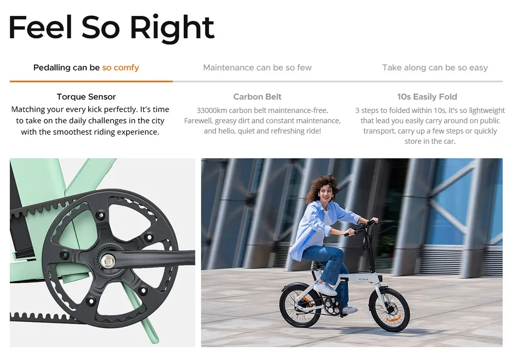 ENGWE P20 Folding Electric Bike, 250W Silent Motor 36V 9.6A Battery, 20*1.95'' Tires City Ebike, 25km/h Max SpeedmDisc Brakes