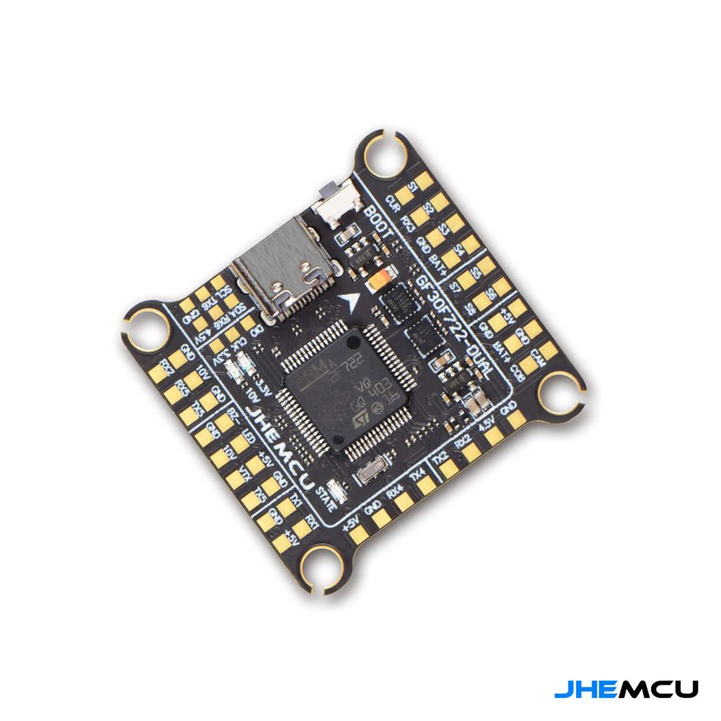 

JHEMCU GF30F722-Dual F722 Flight Controller Double BEC Double Gyro high-definition 3-6S for RC FPV Drone Quadcopter