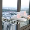Drying Rack Balcony Clothes Drying Rack Wall Mounted Clothes Drying Rack Bathroom Drying Rack Indoor Space Saving 8 Holes 3
