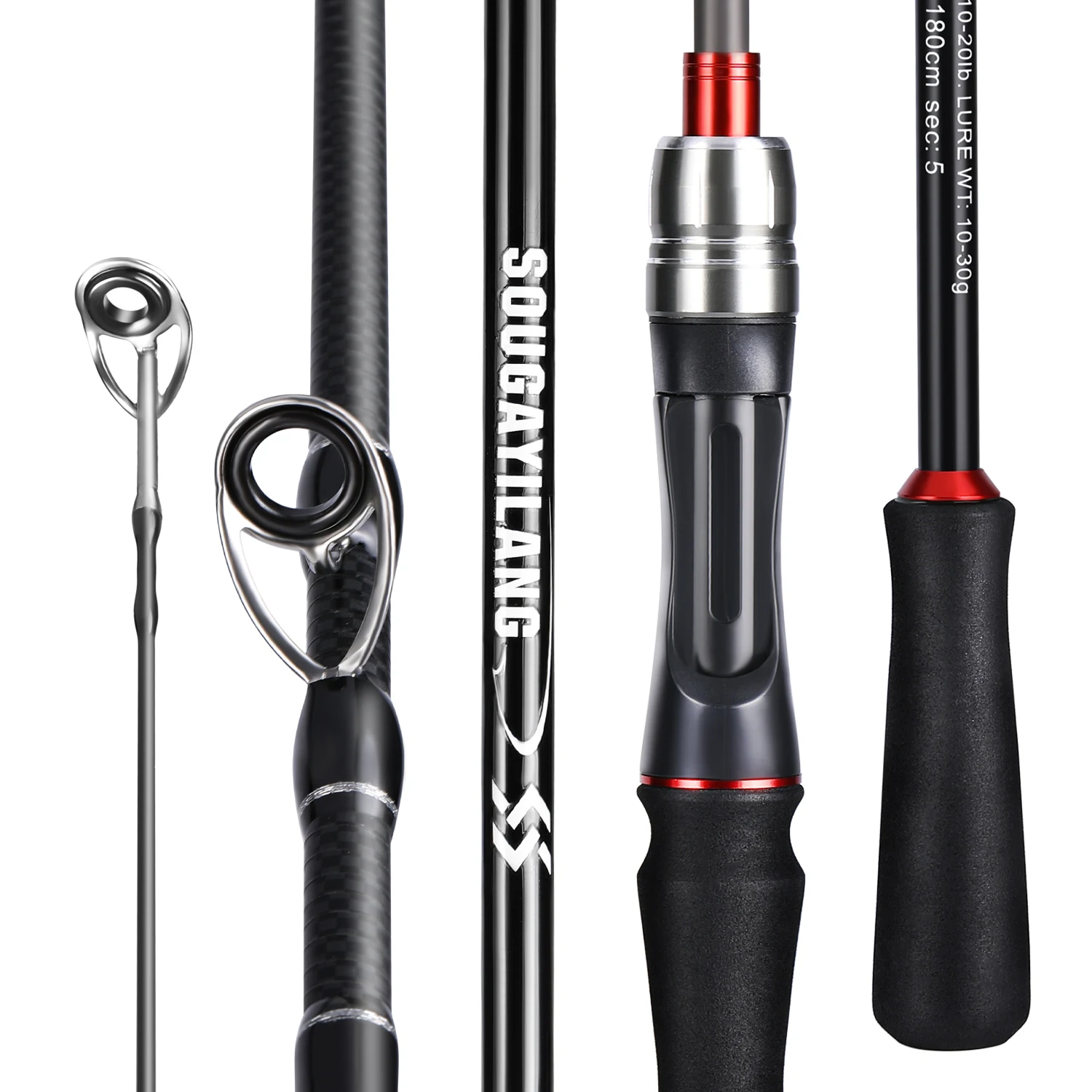 Fishing Rods Spinning/Casting Fishing Rod Power M Carbon Fiber Rod Pole 5/6 Sections Travel Fishing Pole Tackle