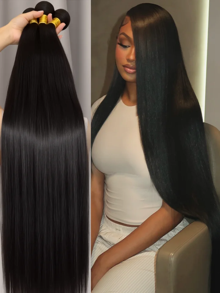 Bone Straight Brazilian Virgin Hair Bundles