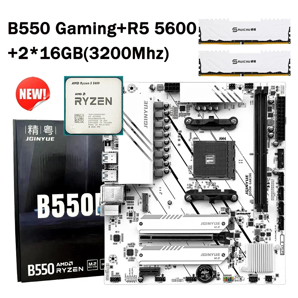 AMD RYZEN 5 3500 B550 16GB RAM 動作確認済み B550 Motherboard For Ryzen 3500 3rd Gen Msi Ryzen Ready