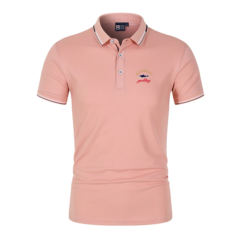 

Men's T-shirt Polo shirt new summer fashion casual short sleeved business breathable sports print men's POLO top