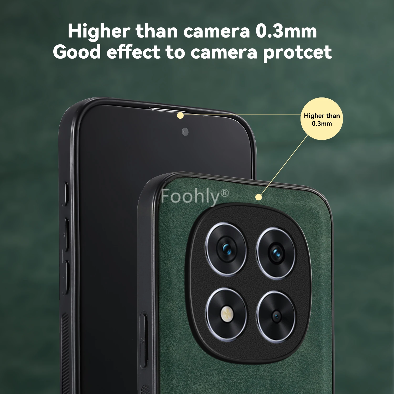 Nubuck Leather Magnetic Shockproof Protective Phone Case