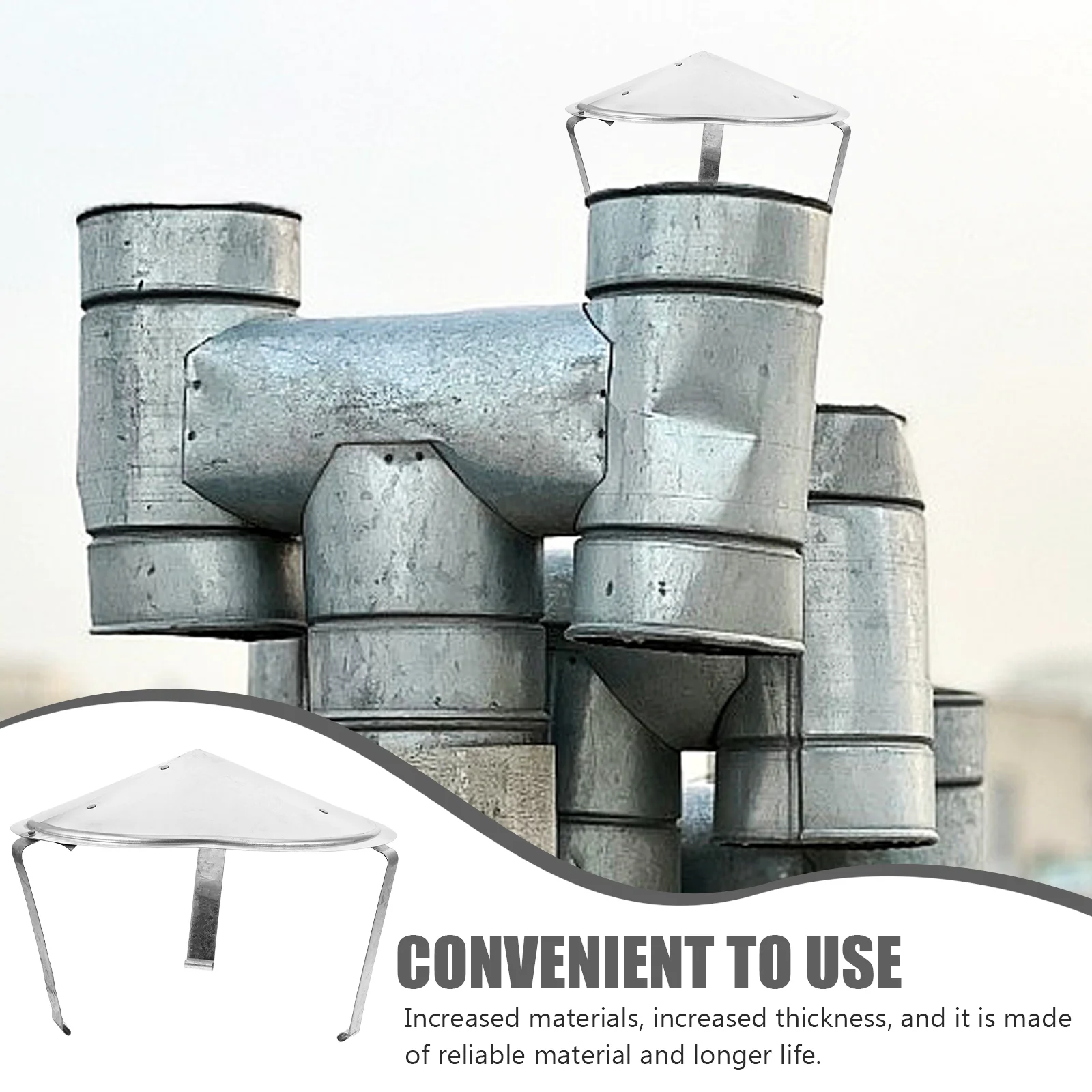 Mushroom Shaped Stainless Steel Roof Rain Cap Ventilation Cover Chimney Duct Smoke Funnel Protector Stove Heating Cooling Vents