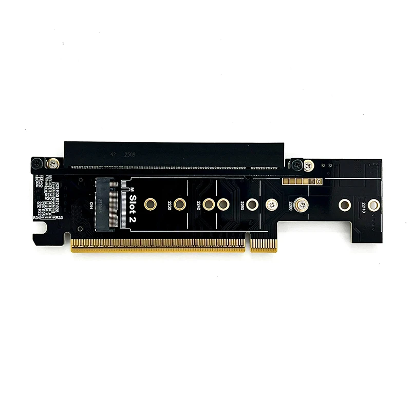 PCIE 5.0 x16 auf x8x4x4 NVMe SSD-Erweiterungs-Split-Karte unterstützt Gen5 256 Gbit/s + 128 Gbit/s + 128 Gbit/s – Detail 6