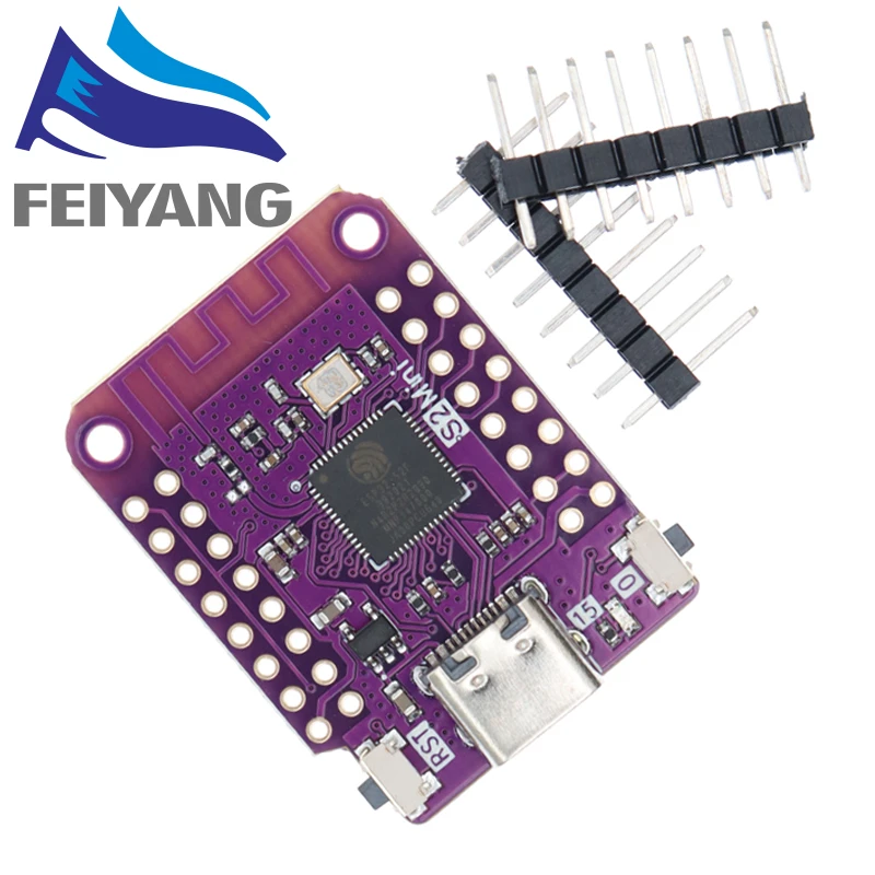ESP32 S2 Mini WIFI Board Basierend ESP32-S2FN4R2 ESP32-S2 4MB FLASH 2MB PSRAM MicroPython Für Arduino Kompatibel D1 mini upgrade – Detail 3