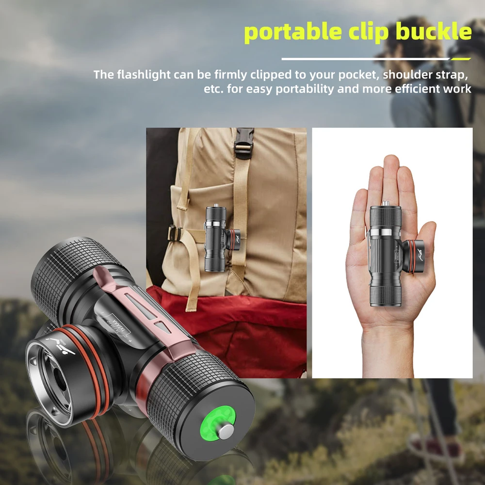 Torcia Subacquea 18000 Lumen IPX8 - Impermeabile 500m, 7 Modalità LED