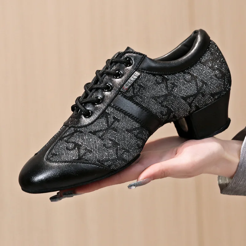 Jazz Shoes 9cm Black Shoe Laces Split-Sole Slip-On Super Jazz Shoe