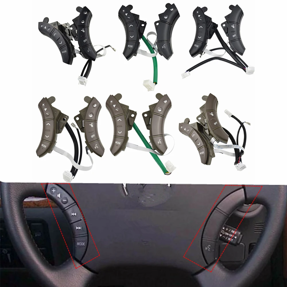 

Коричневый/черный для Toyota Land Cruiser 120 75B037 многофункциональные кнопки управления рулевым колесом для автостайлинга.