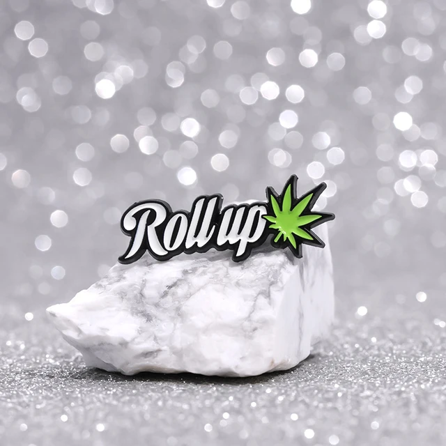 Roll Up Enamel Pins Brooches Lapel Badge 5