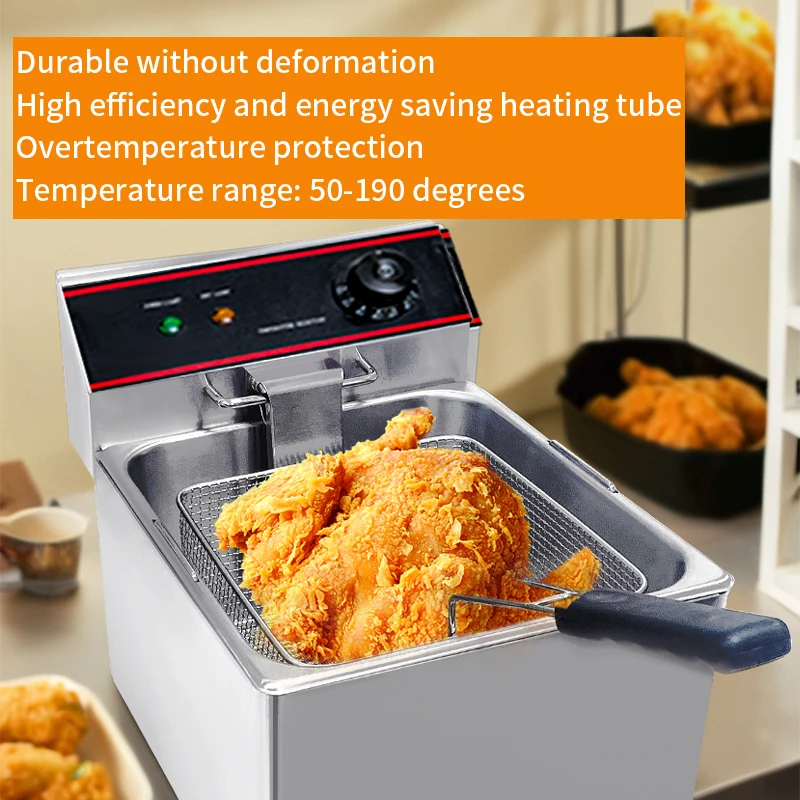 Commercial Electric Fryer Deep-fried Dough Sticks Frying String Temperature Control Fryer Constant Temperature