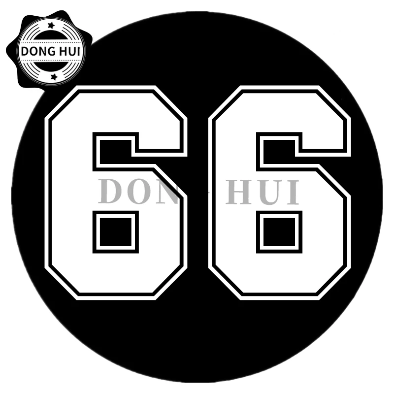 

Number 66 Car Sticker Mug Guitar Skateboard Laptop Camper Motorcycle Helmet Dirt Bike Surfboard Decal