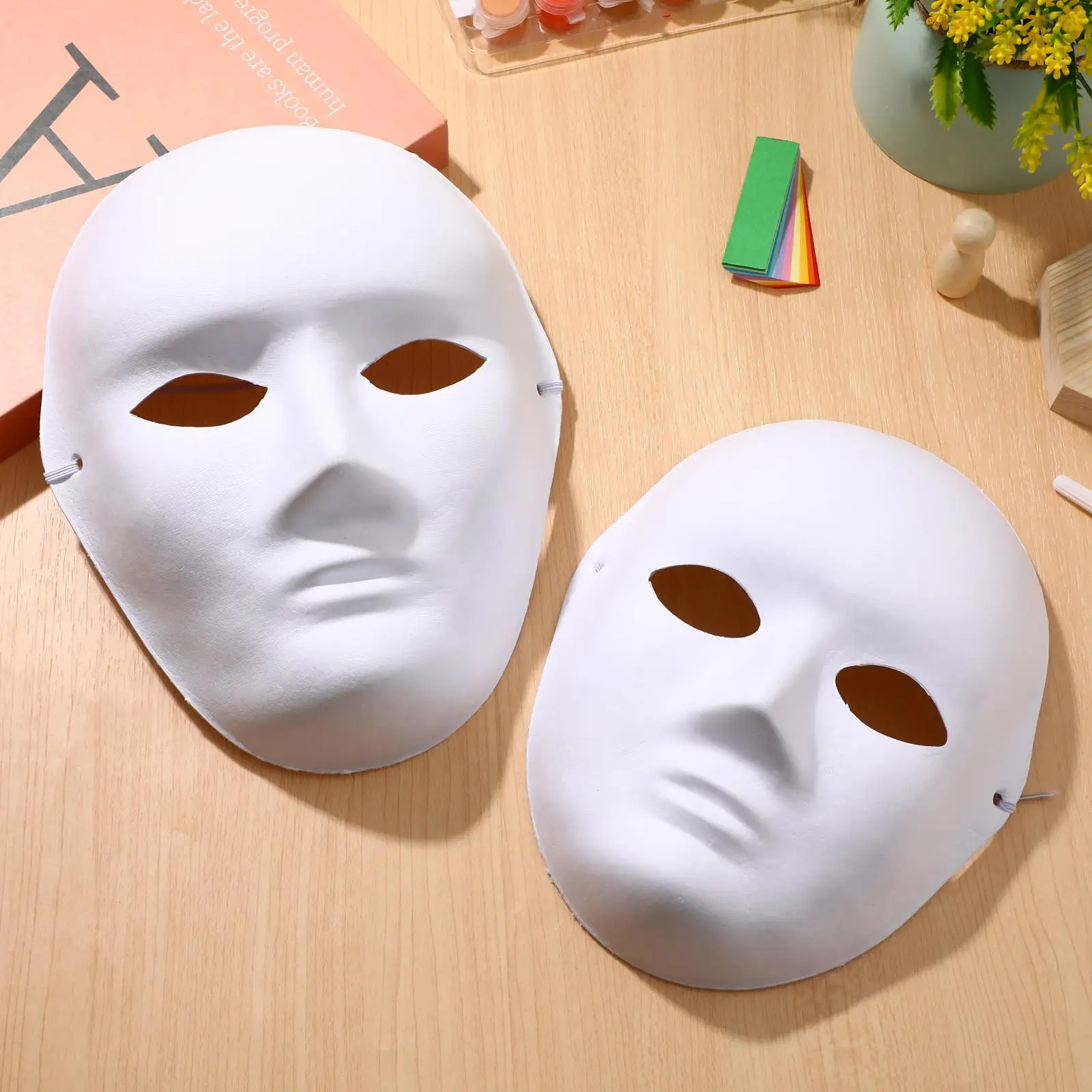 12 Pcs Clown Mask Facial Masks Ordinary Costumes Men's Masquerade Face for Kids