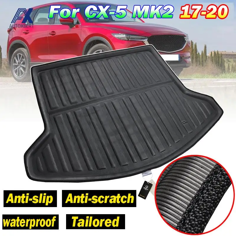 맞춤형 후방 부트 라이너 트렁크 화물 바닥 매트 트레이 프로텍터, 마쓰다 CX-5 CX5 MK2 2017 - 2022 2019 2020 2023 2 세대용
