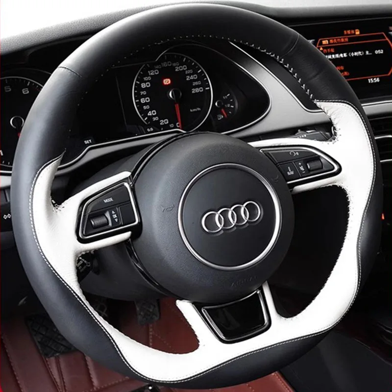 Amazon.com: XHRING Car Steering Wheel Cover for Audi Q3 Q5