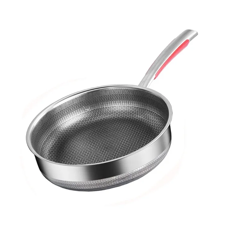 28cm Frying Pan Kitchen Nonstick Pan 316L Stainless Steel Nonstick Wok Electric Induction Without cover Skillet frying pan