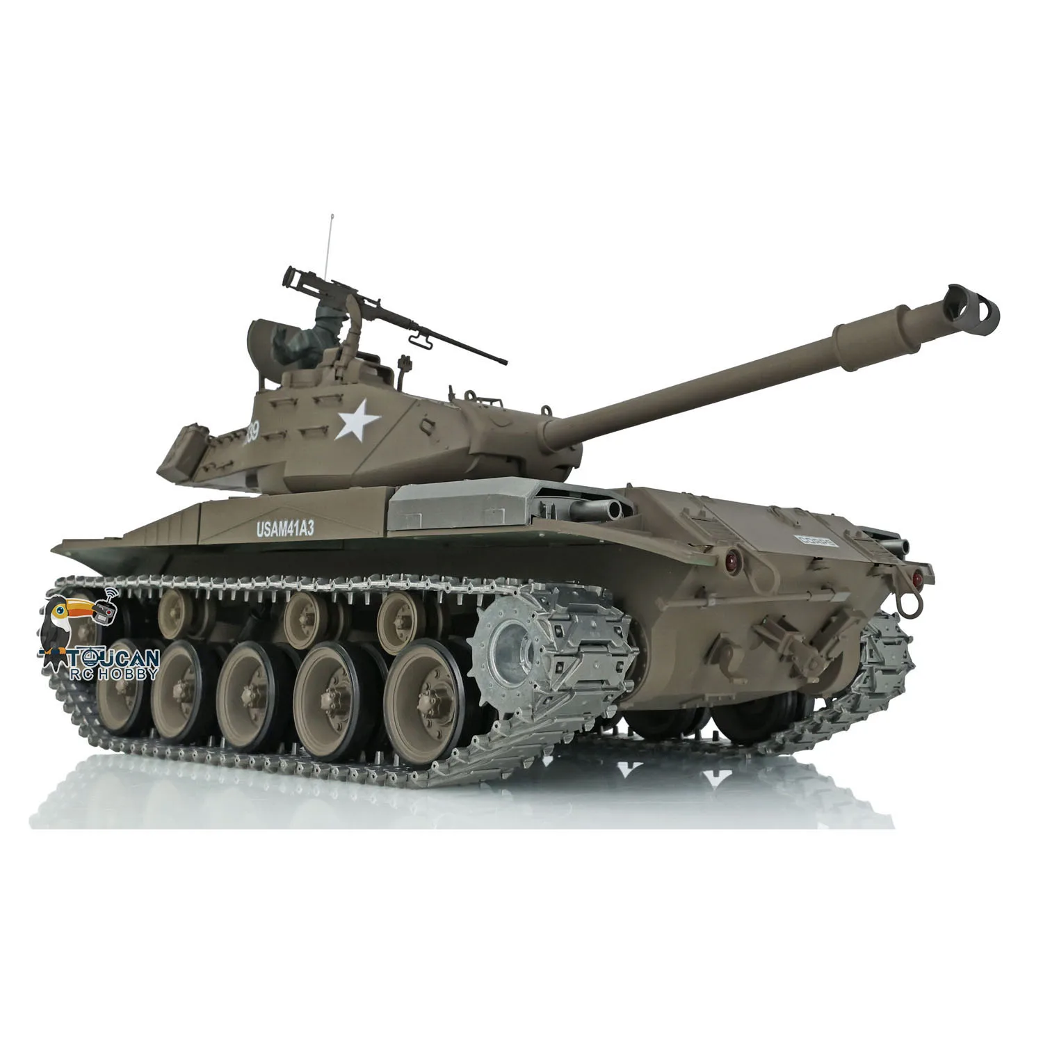Henglong Upgraded Ver 1/16 Scale 7.0 Walker Bulldog RC Tank PV 3839 360 Turret BB Shooting Metal Tracks Toys TH17328-SMT7 3
