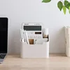 2/4 Grids Multi Functional Desktop Bamboo And Wood Compartment Storage Box With Detachable Bamboo And Wood Partitions 3