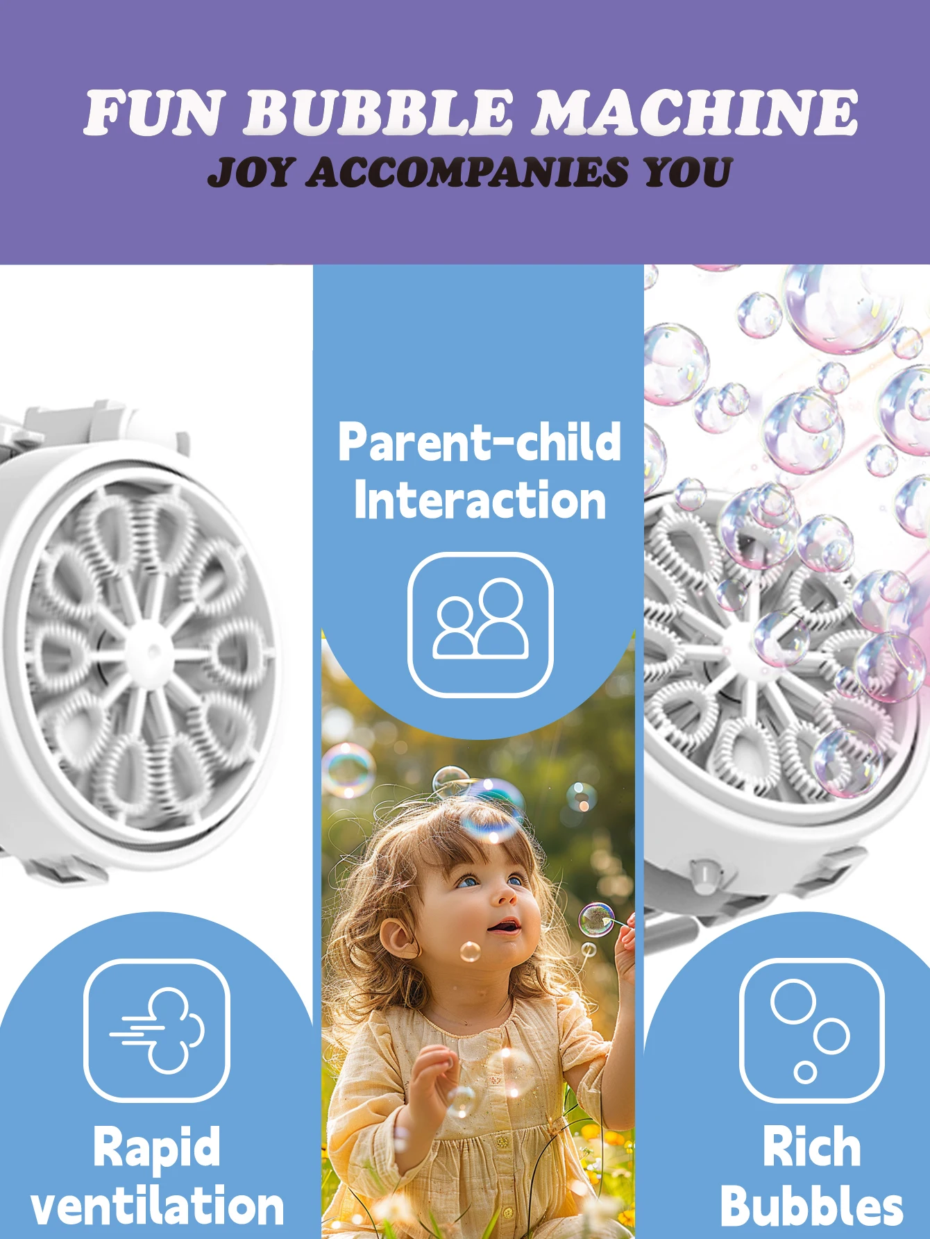 Fully Automatic Bubble Machine For Wedding And Outdoor Activities_voghion.com
